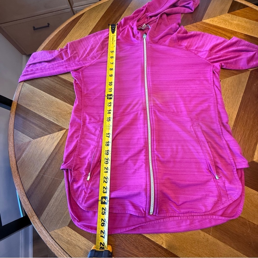 Athleta Fuchsia Zip-Up Hoodie lightweight flaw - Picture 11 of 16